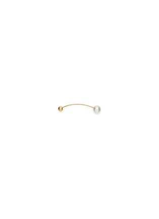 Main View - Click To Enlarge - SOPHIE BILLE BRAHE - 'Elipse' Akoya pearl 14k yellow gold single earring