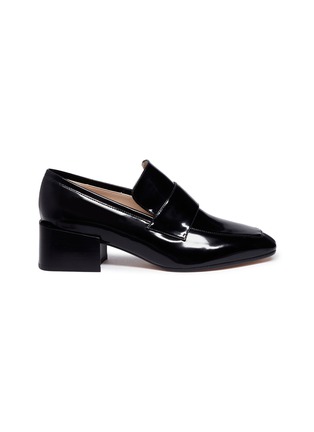 Main View - Click To Enlarge - STUART WEITZMAN - 'Sawyer' patent leather loafer pumps