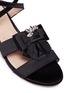 Detail View - Click To Enlarge - STUART WEITZMAN - 'Aback' glass crystal cross strap sandals