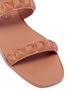 Detail View - Click To Enlarge - STUART WEITZMAN - 'Rosita' rose stud double band TPU slide sandals