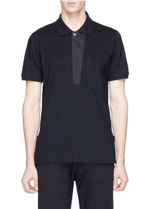 Main View - Click To Enlarge - SIKI IM / DEN IM - Contrast placket polo shirt