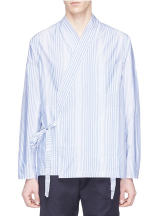 Main View - Click To Enlarge - SIKI IM / DEN IM - Stripe kimono shirt