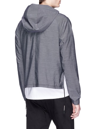 Back View - Click To Enlarge - SIKI IM / DEN IM - Stripe packable half zip hoodie