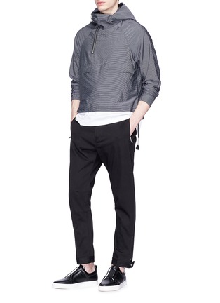 Figure View - Click To Enlarge - SIKI IM / DEN IM - Stripe packable half zip hoodie