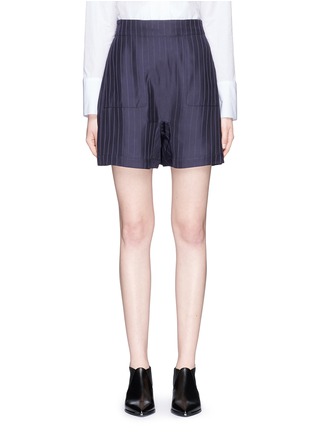 Main View - Click To Enlarge - ACNE STUDIOS - 'Sachi' stripe twill shorts