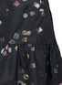 Detail View - Click To Enlarge - MARC JACOBS - Licorice lamé jacquard peplum mini skirt