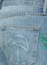 Detail View - Click To Enlarge - SANDRINE ROSE - Hummingbird embroidered slim boyfriend jeans