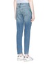 Back View - Click To Enlarge - SANDRINE ROSE - Hummingbird embroidered slim boyfriend jeans
