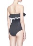 Back View - Click To Enlarge - LISA MARIE FERNANDEZ - 'Sabine' polka dot ruffled strapless one-piece swimsuit