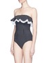 Figure View - Click To Enlarge - LISA MARIE FERNANDEZ - 'Sabine' polka dot ruffled strapless one-piece swimsuit