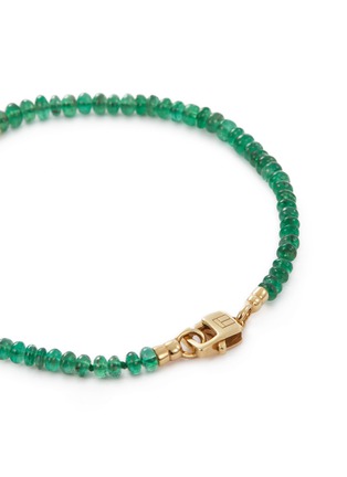 Detail View - Click To Enlarge - TATEOSSIAN - 'Bamboo' emerald bead bracelet