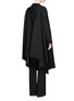 Back View - Click To Enlarge - VALENTINO GARAVANI - Virgin wool belted ruffle coat