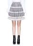Main View - Click To Enlarge - ALEXANDER MCQUEEN - Silk lace insert Fair Isle jacquard flared skirt