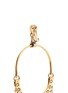 Detail View - Click To Enlarge - CHLOÉ - 'Quinn' fringe charm hoop clip earrings