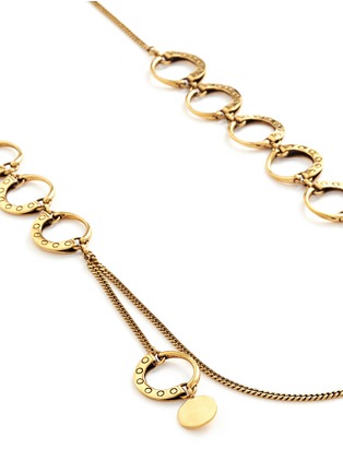 Detail View - Click To Enlarge - CHLOÉ - 'Quinn' ring charm link necklace