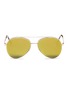 Main View - Click To Enlarge - SPEKTRE - 'Domina' flat mirror lens aviator sunglasses
