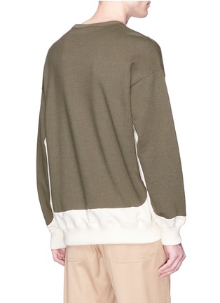 Back View - Click To Enlarge - 10410 - Colourblock sweatshirt