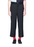 Main View - Click To Enlarge - 10410 - Cropped wool twill paperbag pants