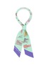 Main View - Click To Enlarge - CJW - 'History, She Wrote Twilly' print skinny silk scarf