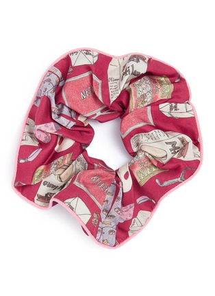 Main View - Click To Enlarge - CJW - Illustration print scrunchie