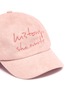 Detail View - Click To Enlarge - CJW - 'History, She Wrote' embroidered faux suede baseball cap