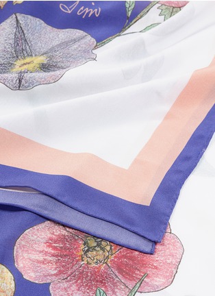 Detail View - Click To Enlarge - CJW - 'Giverny' print silk giant scarf