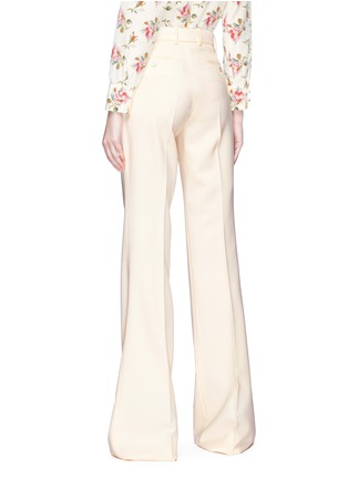 Back View - Click To Enlarge - GUCCI - Wool flared tuxedo pants