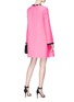 Figure View - Click To Enlarge - GUCCI - Glass crystal velvet torchon crepe dress