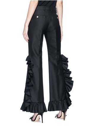 Back View - Click To Enlarge - GUCCI - Ruffle suiting pants