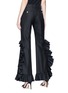 Back View - Click To Enlarge - GUCCI - Ruffle suiting pants