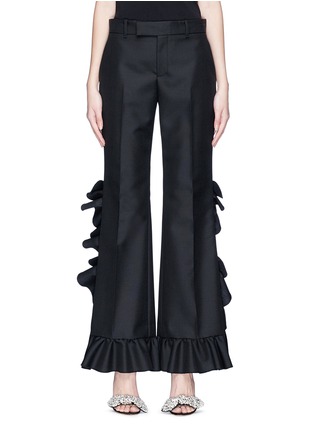 Main View - Click To Enlarge - GUCCI - Ruffle suiting pants