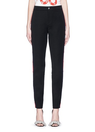 Main View - Click To Enlarge - GUCCI - Snap button stripe outseam suiting leggings