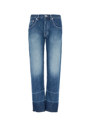 Main View - Click To Enlarge - LOEWE - Phone embroidered straight leg jeans
