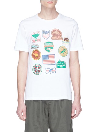 Main View - Click To Enlarge - 10408 - Mix graphic print T-shirt