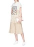 Figure View - Click To Enlarge - LOEWE - Logo patch pocket culottes