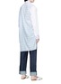 Back View - Click To Enlarge - LOEWE - Colourblock gingham check patchwork oversized shirt