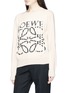 Front View - Click To Enlarge - LOEWE - Cutout logo front cashmere sweater