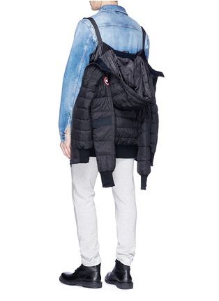 Detail View - Click To Enlarge - CANADA GOOSE - 'Cabri' hooded down puffer bomber jacket
