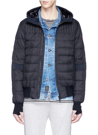 Main View - Click To Enlarge - CANADA GOOSE - 'Cabri' hooded down puffer bomber jacket