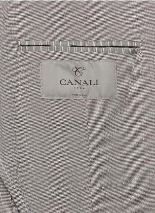 Detail View - Click To Enlarge - CANALI - Mini houndstooth three-button blazer