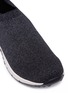 Detail View - Click To Enlarge - PEDDER RED - 'Dara' faux pearl lurex knit sock sneakers