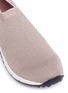 Detail View - Click To Enlarge - PEDDER RED - 'Dara' faux pearl Lurex knit sock sneakers