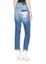 Back View - Click To Enlarge - MOTHER - 'Dazzler Shift' step waist ripped jeans