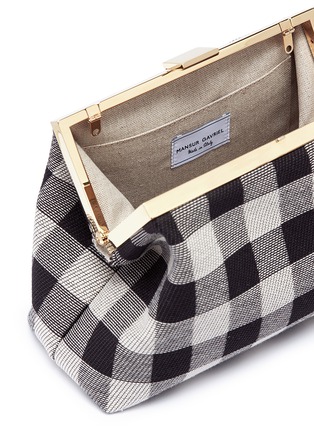 Detail View - Click To Enlarge - MANSUR GAVRIEL - 'Mini Volume' gingham check clutch