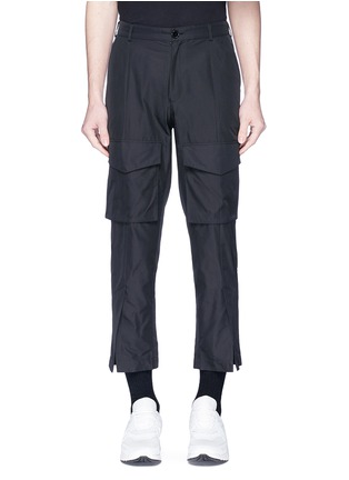Detail View - Click To Enlarge - 10393 - Cargo pocket unisex cropped pants