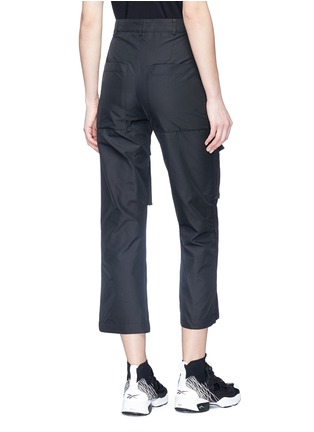 Back View - Click To Enlarge - 10393 - Cargo pocket unisex cropped pants