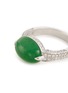 Detail View - Click To Enlarge - SAMUEL KUNG - Diamond jadeite 18k white gold ring