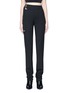 Main View - Click To Enlarge - HELMUT LANG - Buckled cutout waist wool twill pants