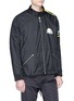 Front View - Click To Enlarge - OPENING CEREMONY - 'Moto' two-in-one logo print unisex jacket