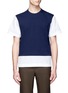 Main View - Click To Enlarge - MARNI - Colourblock shirt hem cotton T-shirt